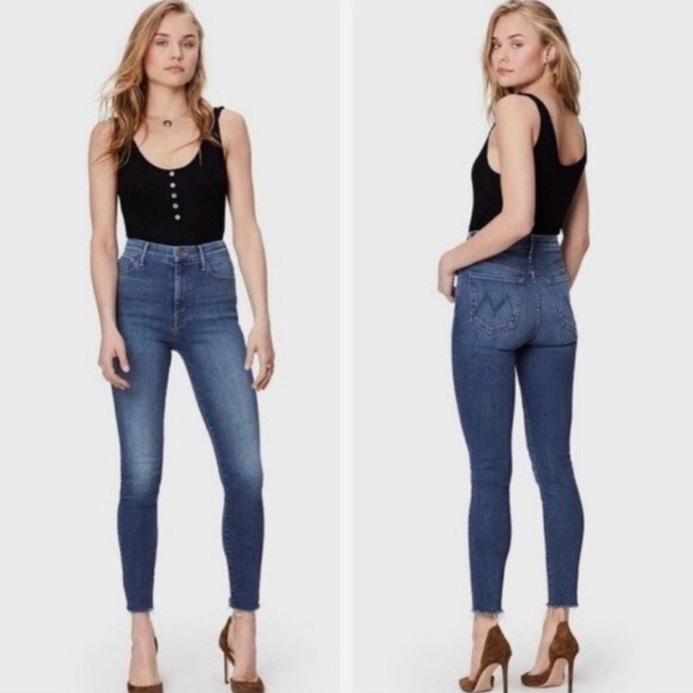 MOTHER high waisted looker ankle